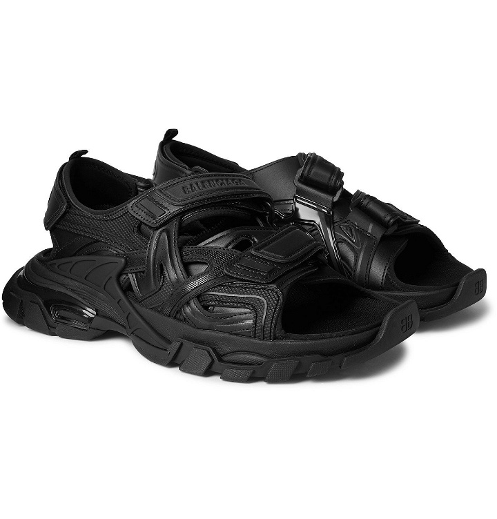 Photo: BALENCIAGA - Track Neoprene and Rubber Sandals - Black