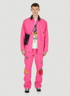 Workwear Canvas Chore Jacket in Pink