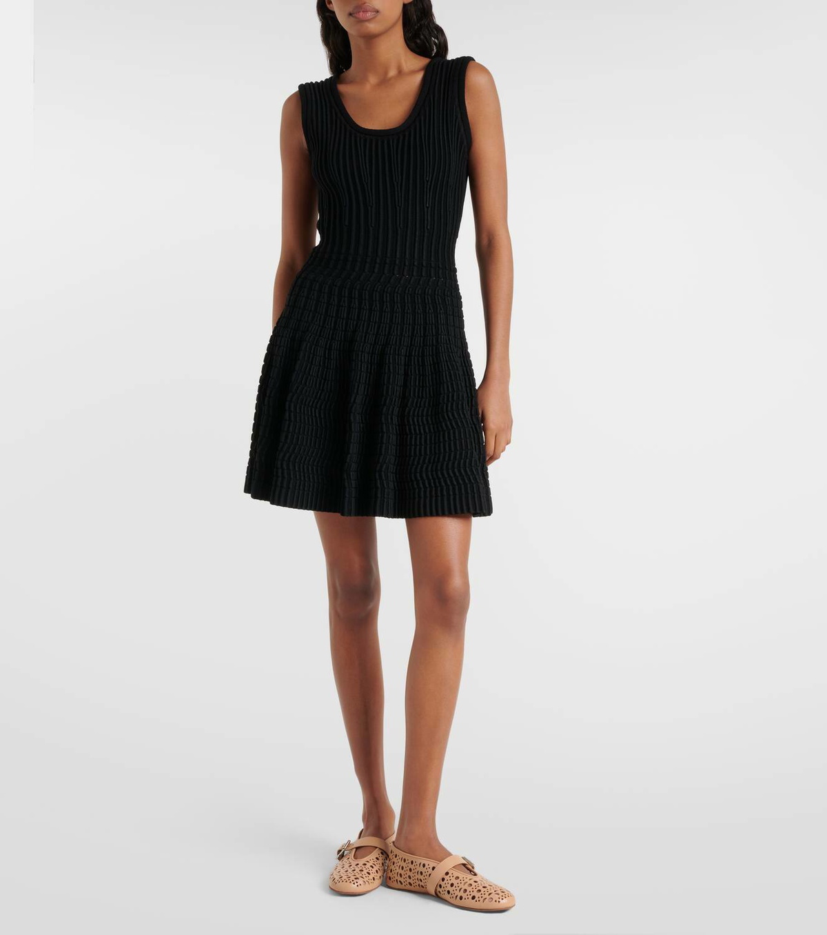 Alaïa Vienne leather ballet flats