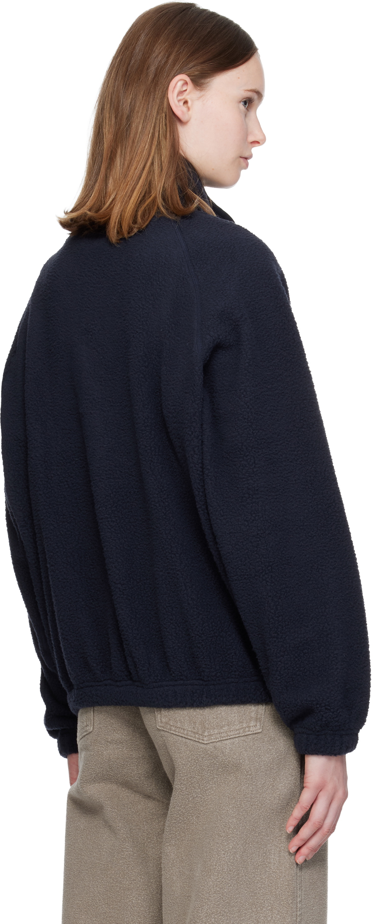 Nothing Written Navy Woolly Fleece Sweater