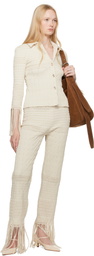 Nanushka Off-White Miciel Trousers