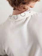 AMIRI - Studded Camp-Collar Woven Shirt - White