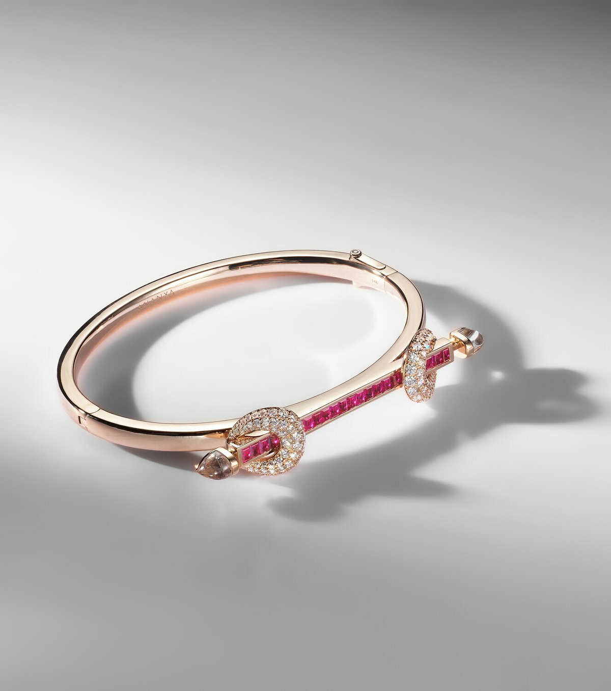 Ananya Chakra Icon 18kt rose gold bracelet with gemstones