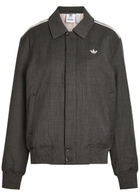 Adidas X Wales Bonner Quilted Wool-blend Jacket Dark Grey
