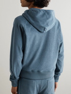 TOM FORD - Slim-Fit Cotton-Terry Zip-Up Hoodie - Blue