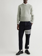 Thom Browne - Striped Mélange Wool Sweater - Gray