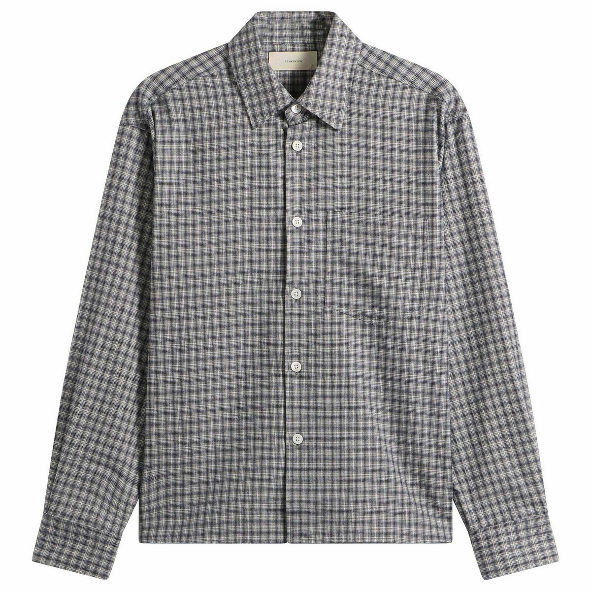Jeanerica Men's Juan Shirt in Blue Flannel Check