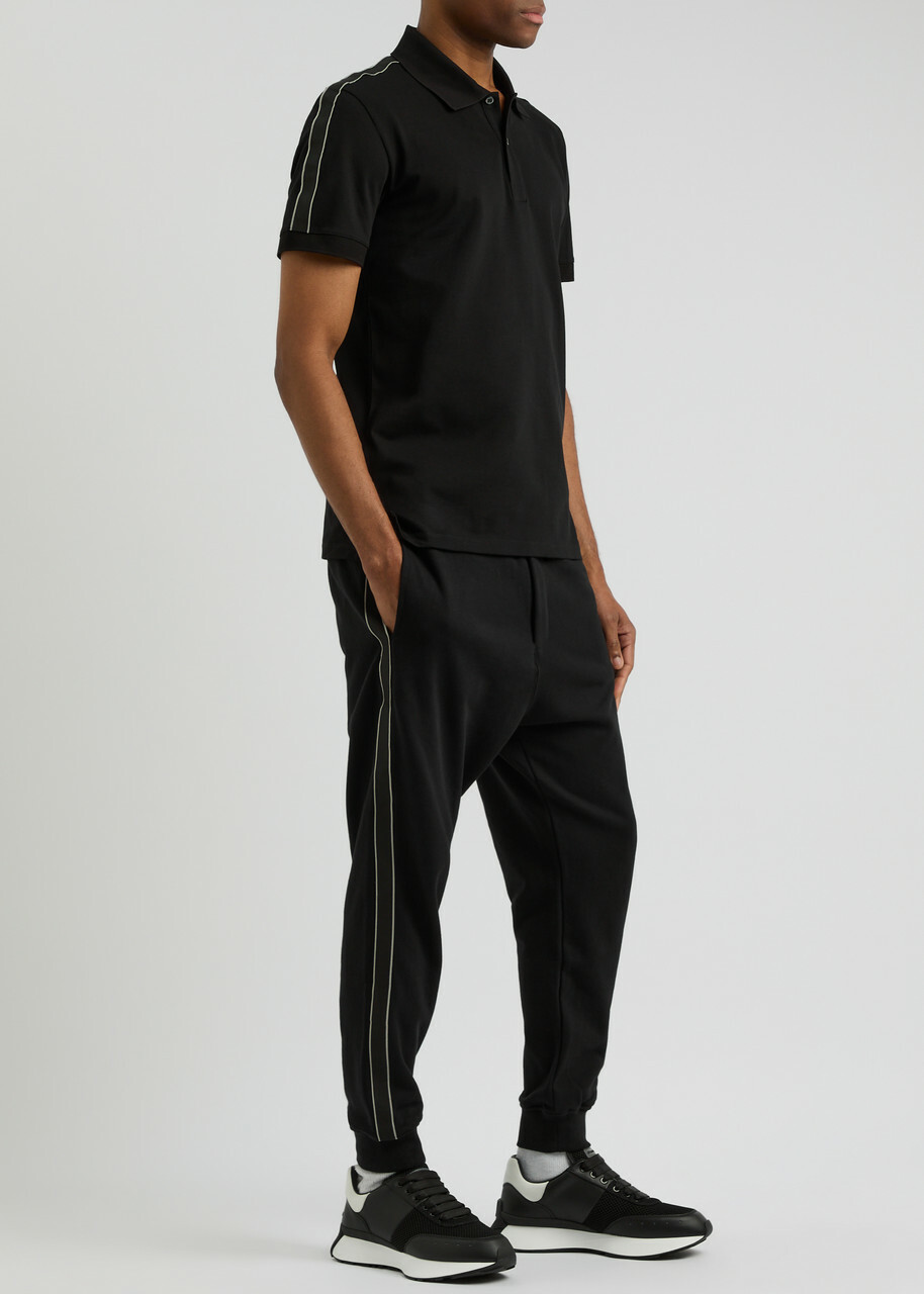 Alexander Mcqueen Logo-appliqué Cotton Sweatpants Black