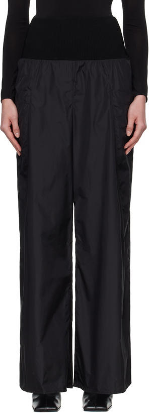 Photo: ALAÏA Black Nylon Track Pants
