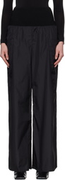 ALAÏA Black Nylon Track Pants