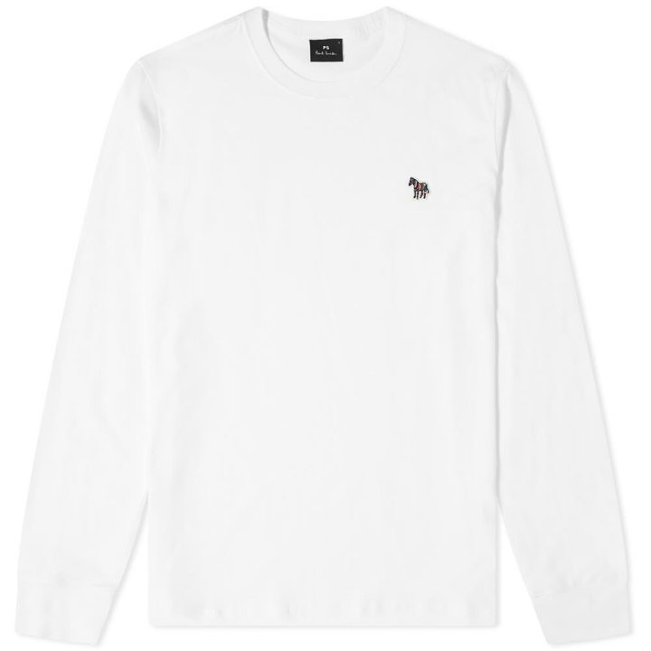 Photo: Paul Smith Men's Long Sleeve Zebra Logo T-Shirt in White