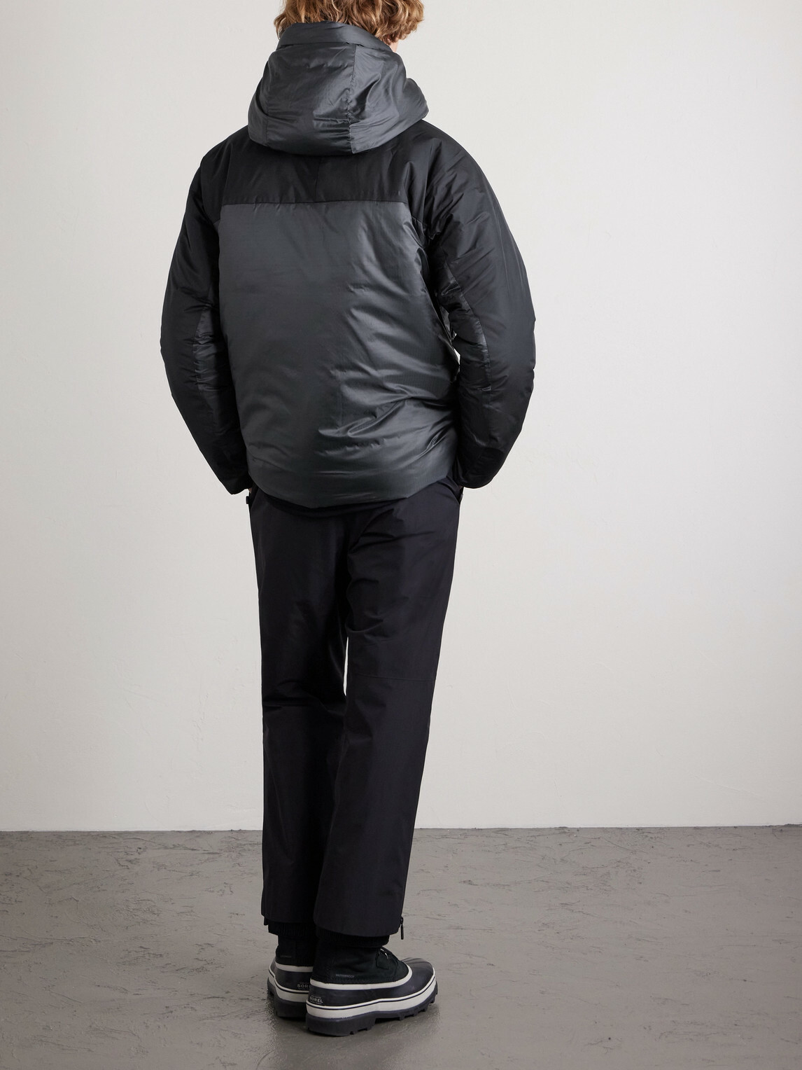Houdini - Double Dunfri Switch Woven™-Panelled Spinner Ripstop Hooded Ski Jacket - Black