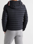 MONCLER - Eus Slim-Fit Quilted Nylon Down Hooded Jacket - Blue