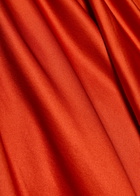 Reformation Daniela Halterneck Silk Dress Red