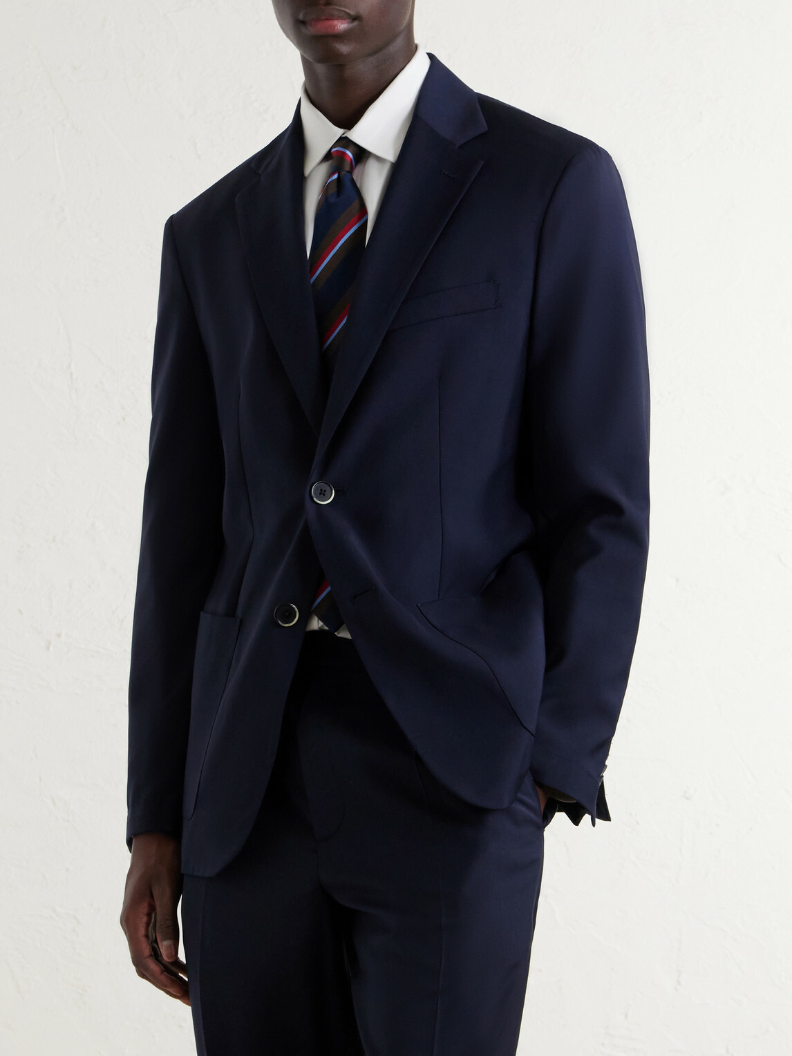 Barena - Virgin Wool Suit Jacket - Blue