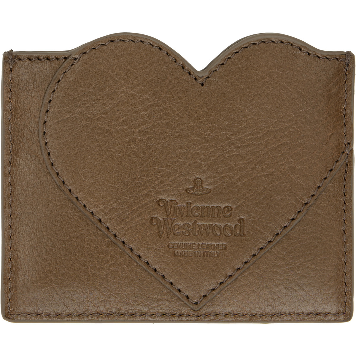 Vivienne Westwood Brown Heart Card Holder