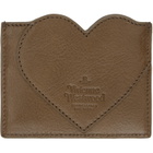 Vivienne Westwood Brown Heart Card Holder