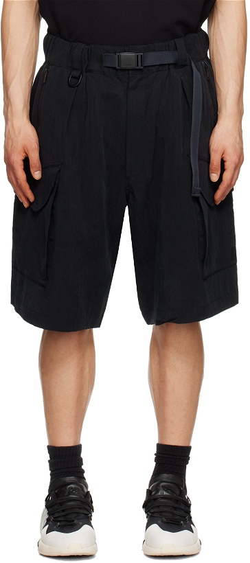 Photo: Y-3 Black Crinkle Shorts