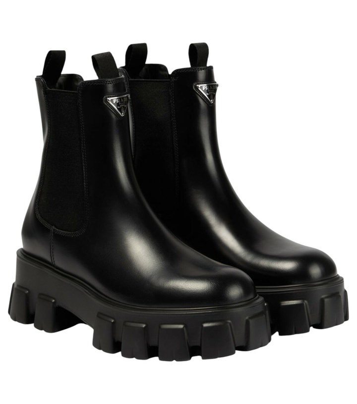 Photo: Prada Monolith leather Chelsea boots