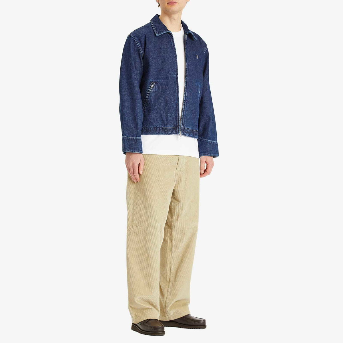 Polar Skate Co. Men's Cliff Denim Jacket in Indigo Polar