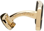 Salvatore Ferragamo Gold Logo Cufflinks