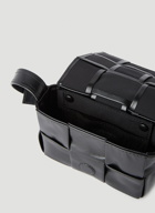 Mini Cassette Crossbody Bag in Black