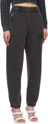 alexanderwang.t Black Logo Lounge Pants