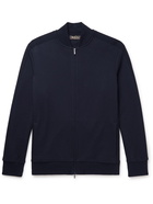 Loro Piana - Silk, Cashmere and Cotton-Blend Zip-Up Cardigan - Blue