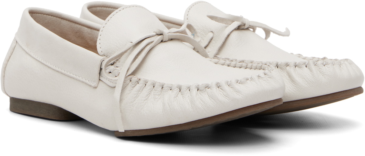 A.P.C. White 'Les Mocassins Souples' Loafers