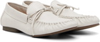 A.P.C. White 'Les Mocassins Souples' Loafers