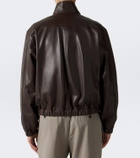 Saint Laurent Leather blouson jacket