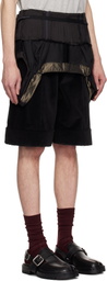 Maison Margiela Black Multi-Wear Shorts