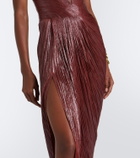 Maria Lucia Hohan Huda metallic corset gown