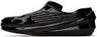 1017 ALYX 9SM Black Shiny Mono Slip-On Sneakers
