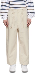 Uniform Bridge White Wide-Leg Trousers