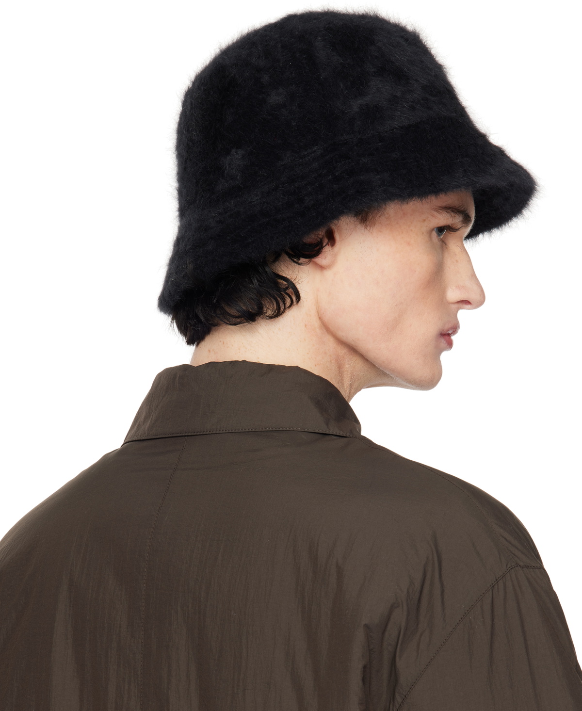 AMI Paris Black Ami de Coeur Stud Bucket Hat AMI