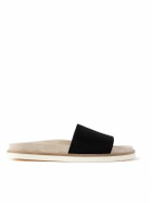 Brunello Cucinelli - Suede Slides - Black