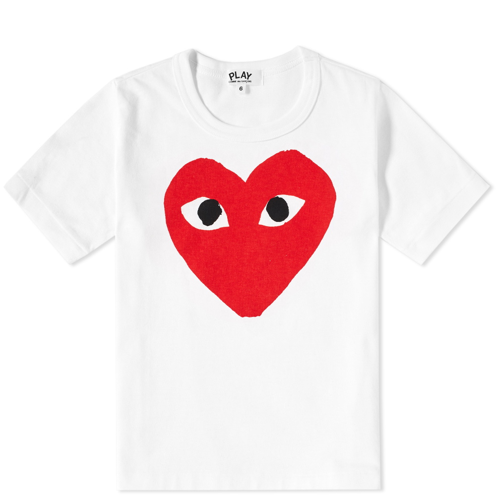 Photo: Comme des Garcons Play Kids Red Heart Logo Tee