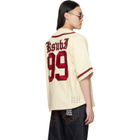 Ksubi Off-White Kball Baseball Jersey Shirt