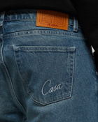 Casablanca Stone Wash Denim Embroidered Motif Jean Black - Mens - Jeans