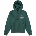 L.I.E.S. Records Men's Classic Logo Hoodie in Forest Green