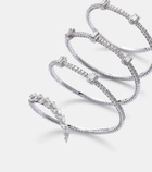 Yeprem Y-Couture 18kt white gold bangle with diamonds