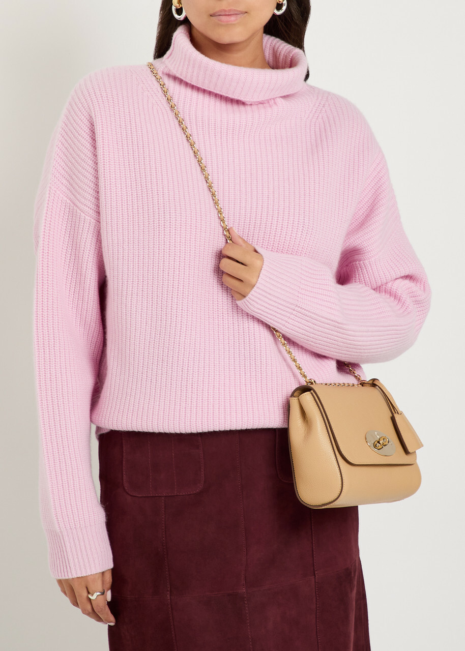 Mulberry Lily Small Grained Leather Shoulder bag - Beige - One Size