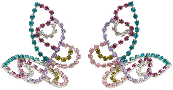 Photo: AREA Multicolor Medium Butterfly Earrings