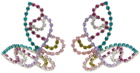 AREA Multicolor Medium Butterfly Earrings