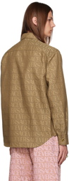 Versace Brown Allover Shirt