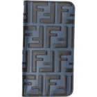 Fendi Blue and Black Forever Fendi iPhone X Case