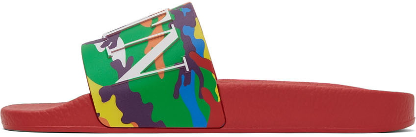 Valentino Garavani Red & Multicolor Camo 