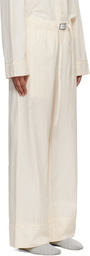 Entire Studios Off-White Pajama Lounge Pants