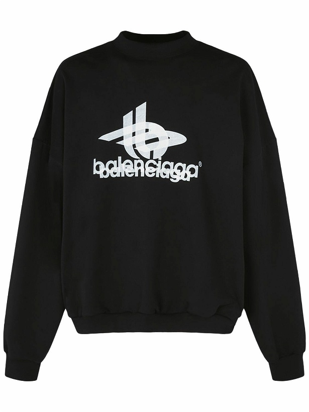 Photo: BALENCIAGA - Layered Sports Cotton Sweatshirt